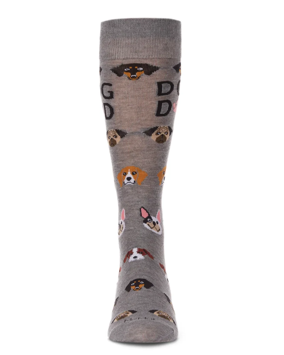 Men's Best Dog Dad Bamboo Blend Novelty Crew Sock - Image 3