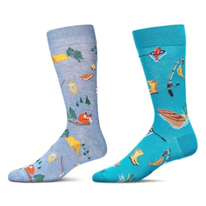 Men's 2 Pair Pack Novelty Crew Socks