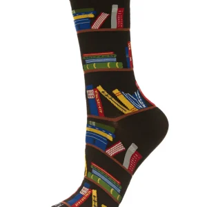 Let's Read Bookshelf Bamboo Blend Crew Sock